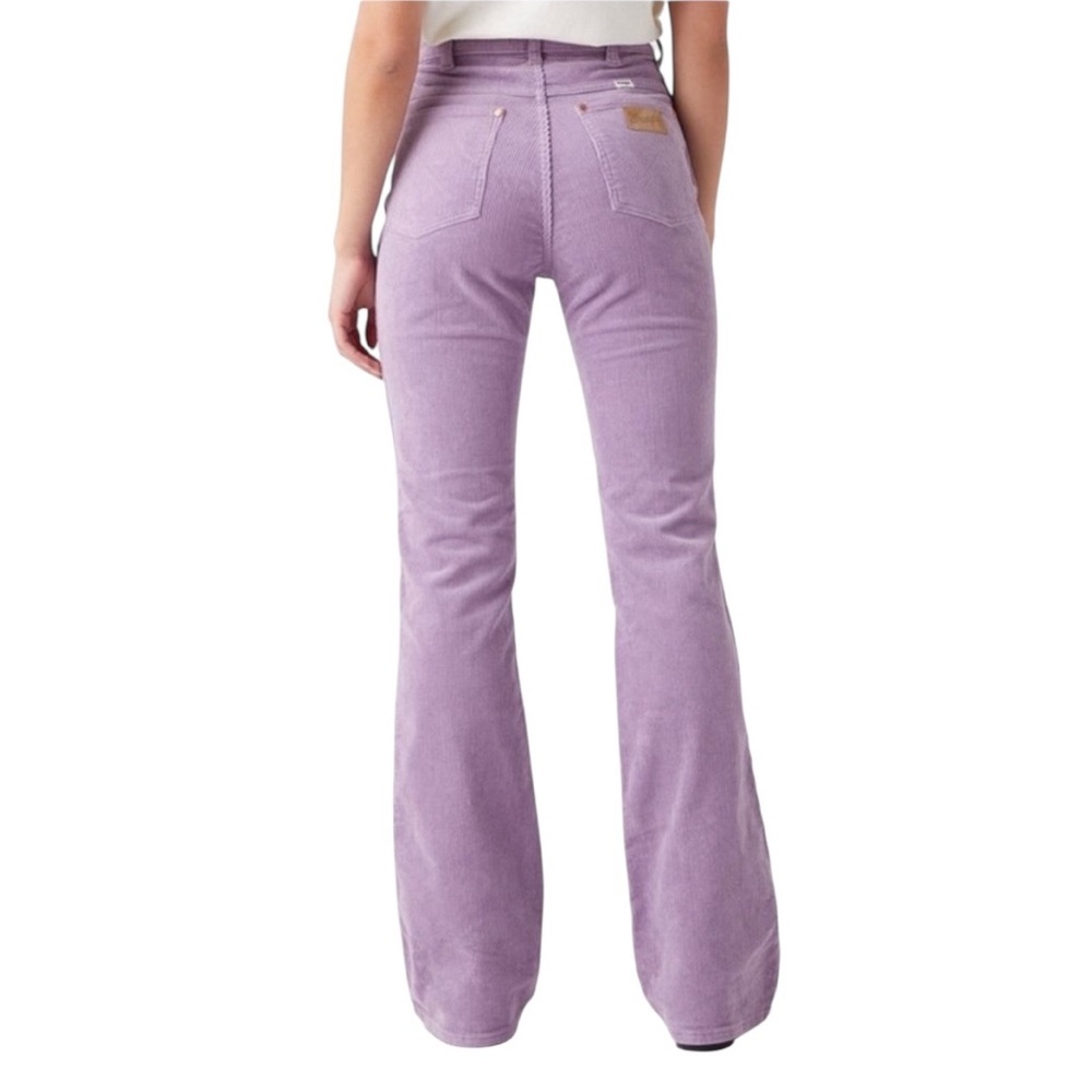 Wrangler Westward 626 high rise bootcut lilac purple corduroy pants boho cowgirl - Picture 2 of 14